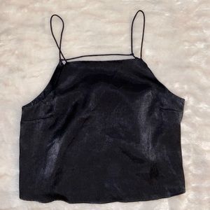 F21 satin cropped cami 🖤